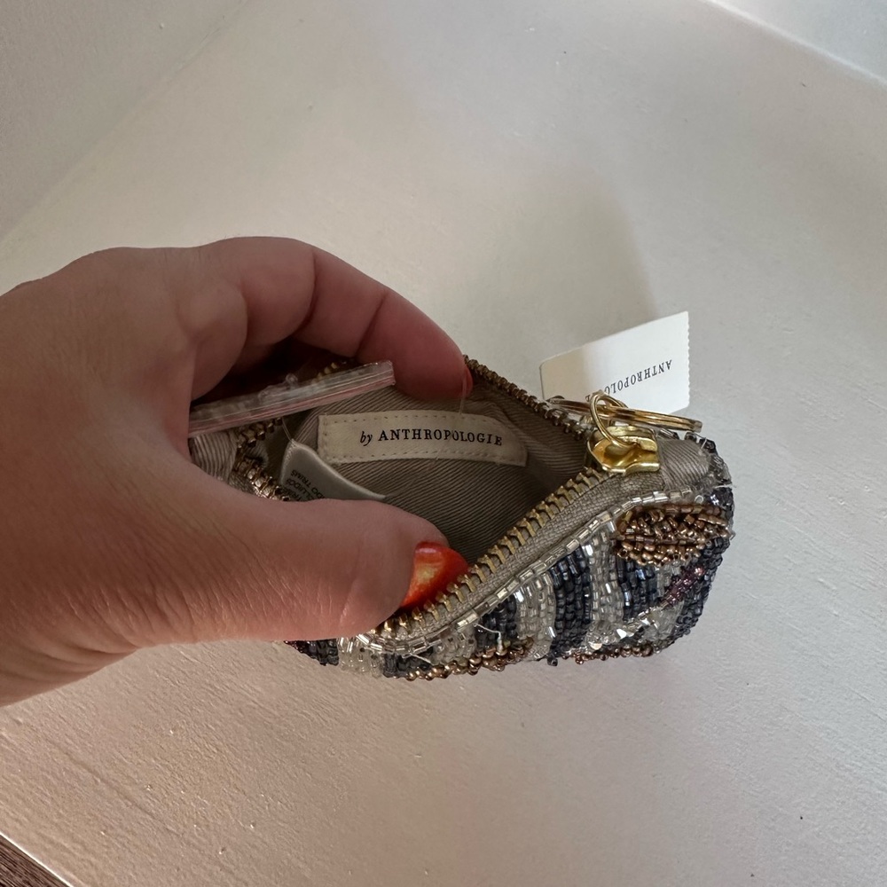 Anthropologie Beaded coin purse